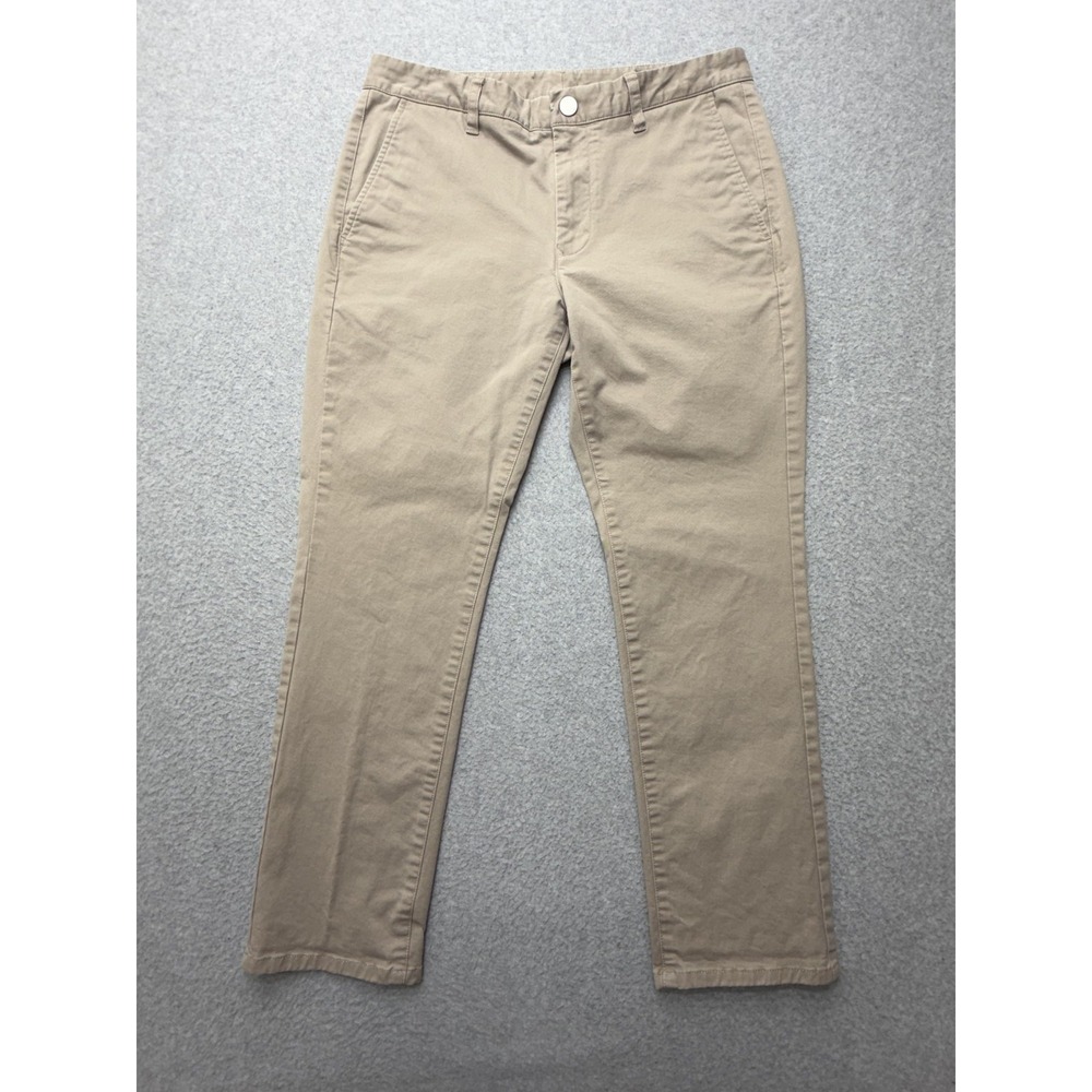 Bonobos Pants Mens 32x28 Beige Slim Fit Stretch Chino Straight Casual Everyday